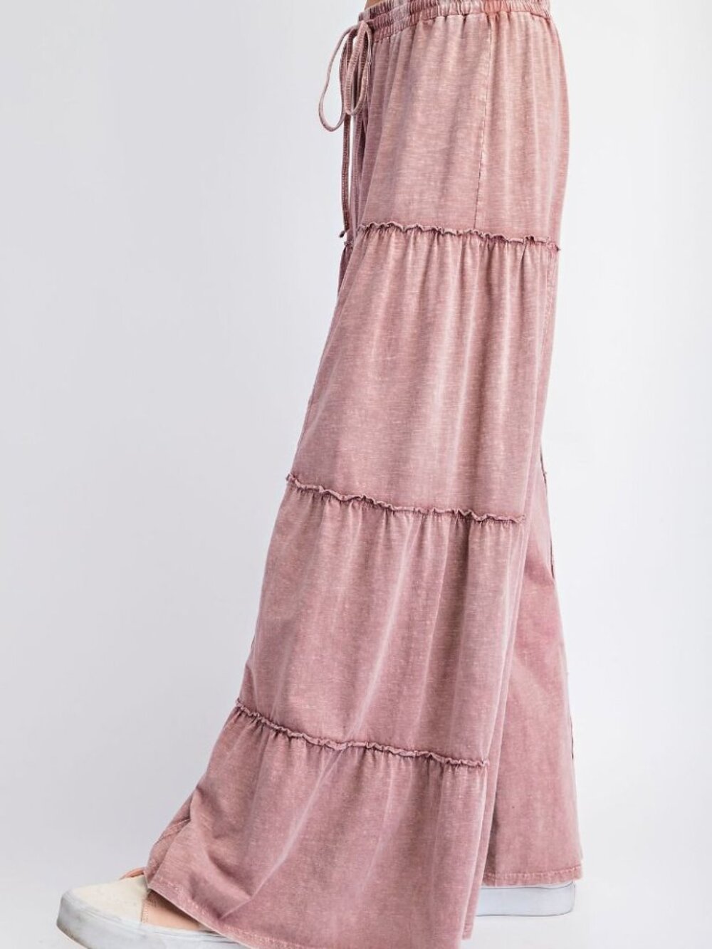 EASEL MINERAL WASHED TIERED PANT - Picture 2 of 3